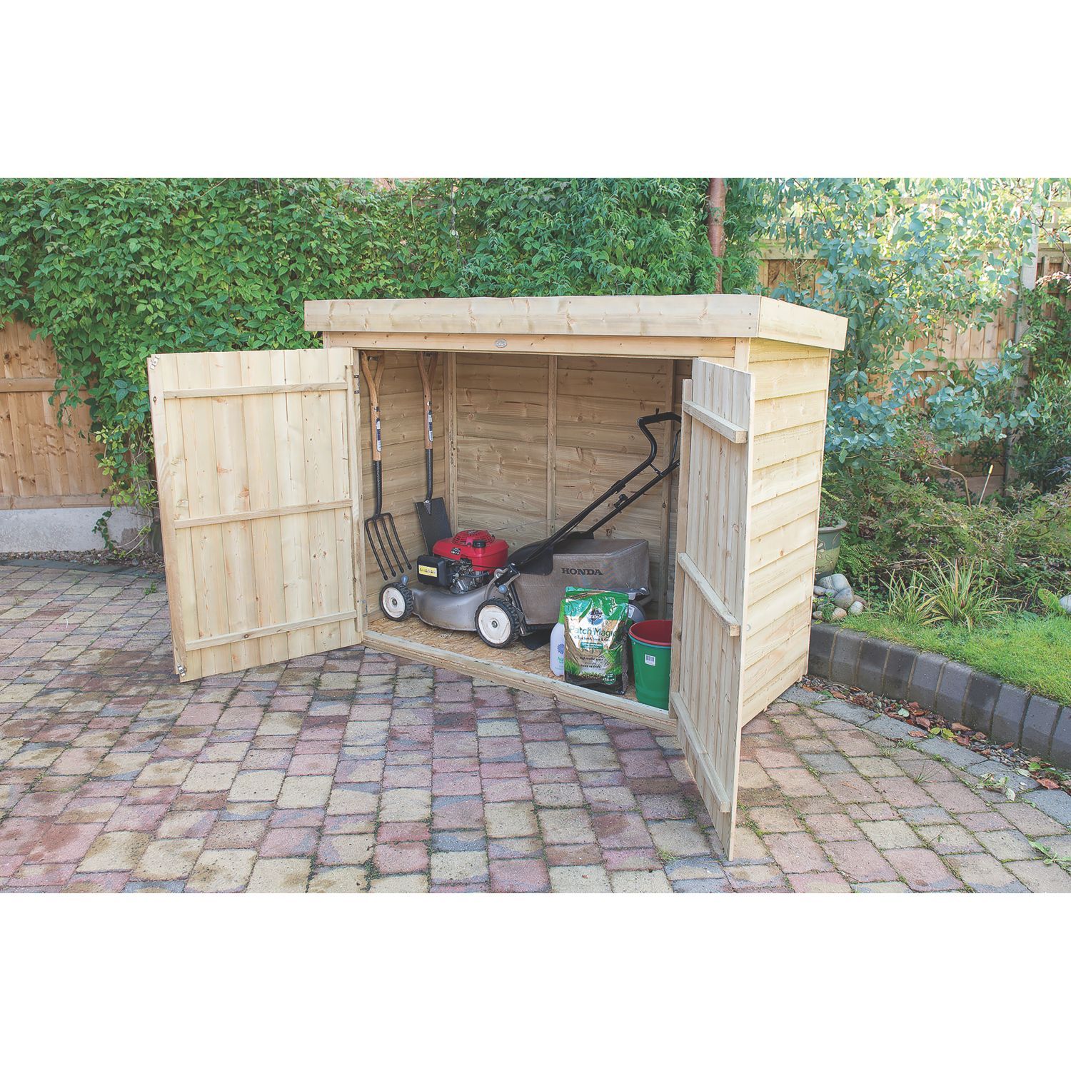 Forest 6' x 2' 6" (Nominal) Pent Shiplap T&G Garden Store with Assembly (864PP)