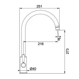 Franke Ascona Kitchen Tap Brass