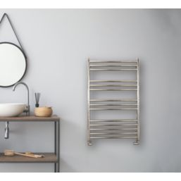 Towelrads 1000mm x 400mm 722BTU Stainless Steel Flat Designer Towel Radiator