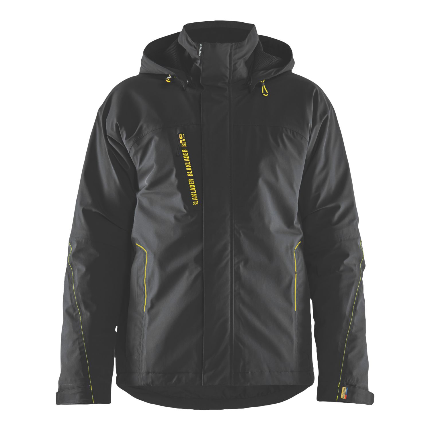 Blaklader Stretch Work Jacket Black/Yellow Small 36" Chest (864TC)