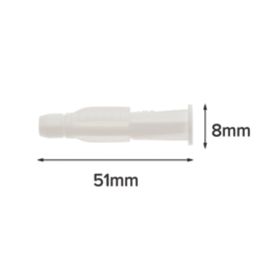 Corefix One Heavy Duty Universal Wall Plugs 8mm x 51mm 100 Pack
