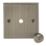 Knightsbridge Raised Square 1-Gang Modular Dimmer Switch Antique Brass