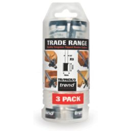 Trend TR/PACK/3 1/2" Straight Kitchen Worktop Plunge Cutters 12.7mm x 50mm 3 Pack