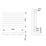 Flomasta  578mm x 800mm 2948BTU White Horizontal Designer Radiator