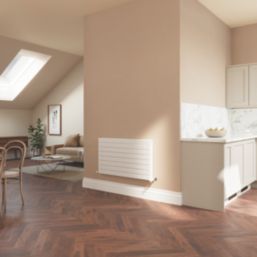 Flomasta  578mm x 800mm 2948BTU White Horizontal Designer Radiator