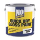 No Nonsense 2.5Ltr Pure Brilliant White Gloss Water-Based Trim Paint