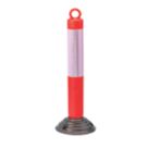 Mottez  High Visibility Bollard with Chain Eye 800mm