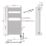 Flomasta 1200mm x 600mm 1364BTU Chrome Flat Electric Towel Radiator