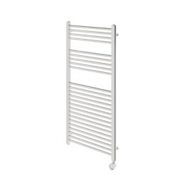 Flomasta 1200mm x 600mm 1364BTU Chrome Flat Electric Towel Radiator