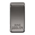 Knightsbridge 'WINE COOLER' Switch Cover Black Nickel