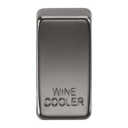 Knightsbridge 'WINE COOLER' Switch Cover Black Nickel