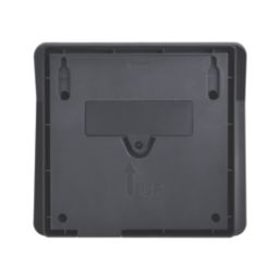 Lutec Aleta Outdoor LED Solar Wall Light With PIR Sensor Dark Grey 1100lm