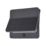 Lutec Aleta Outdoor LED Solar Wall Light With PIR Sensor Dark Grey 1100lm