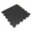 COBA Sport Tile End Piece Leisure Mat  Black 61cm x 61cm