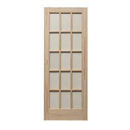 Knotty 15-Clear Light Unfinished Pine Wooden Traditional Internal Door 1981mm x 838mm