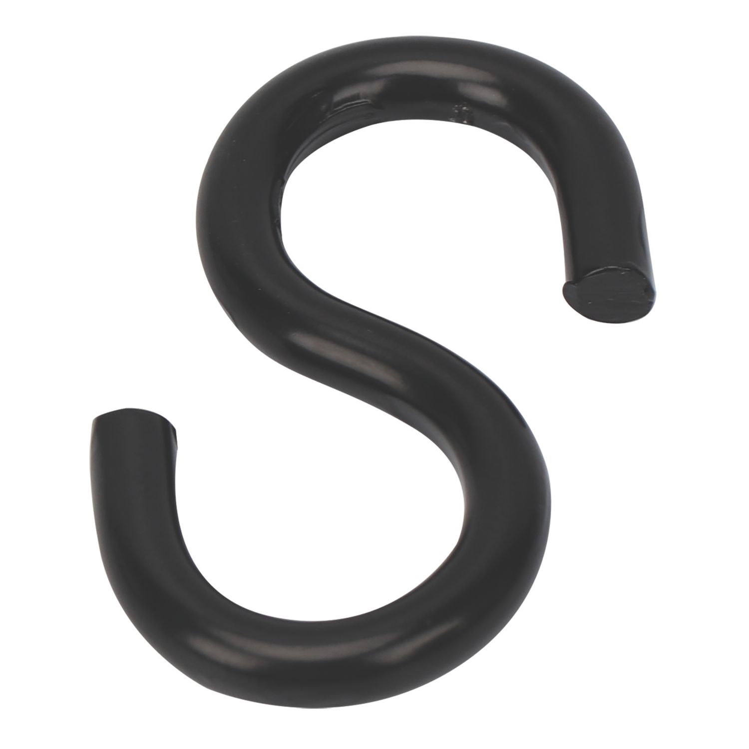 Essentials S-Hooks Black 45 x 5mm 4 Pack (865FE)