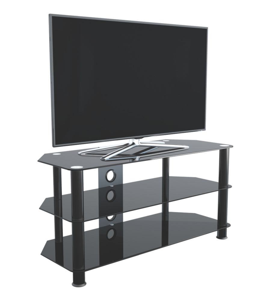 Avf Sdc1000Cmbb Tv Stand Black Body / Black Glass - Screwfix