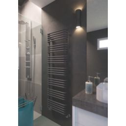 Terma 1580mm x 500mm 2706BTU Dark Grey Curved Designer Towel Radiator