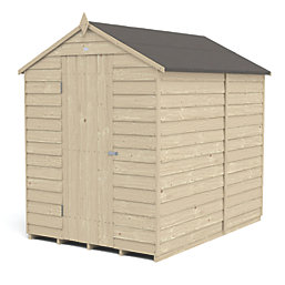 Forest  5' x 7' (Nominal) Apex Overlap Timber Shed with Base