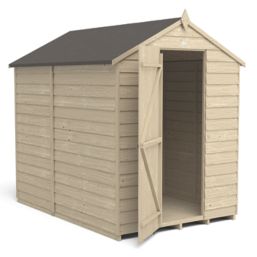 Forest  5' x 7' (Nominal) Apex Overlap Timber Shed with Base