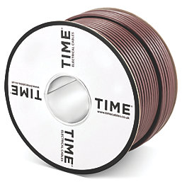 Time GT100 Brown 1-Core Round Coaxial Cable 100m Drum
