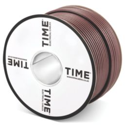 Time GT100 Brown 1-Core Round Coaxial Cable 100m Drum