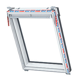 Keylite  Manual Centre-Pivot White Painted Timber Roof Window Clear 550mm x 980mm