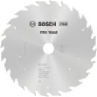 Bosch PRO Wood Thin Kerf Circular Saw Blade 165mm x 20mm 24T