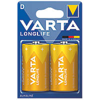 Varta Longlife D Alkaline Battery 2 Pack
