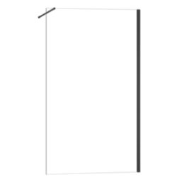 Triton Neo  Frameless Showerwall  Black 800mm x 2000mm