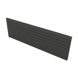 Ximax Oceanus 595mm x 1800mm 5635BTU Anthracite Horizontal Designer Radiator