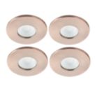 Spa Rhom Fixed  Fire Rated LED Downlights Copper 8W 900lm 4 Pack