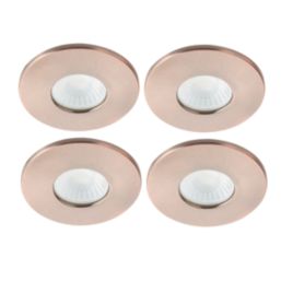 Spa Rhom Fixed  Fire Rated LED Downlights Copper 8W 900lm 4 Pack