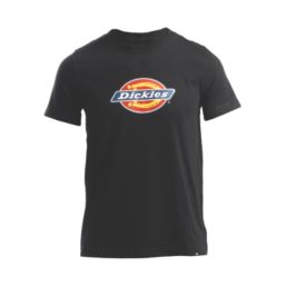 Dickies Heavyweight Tricolor Logo Tee Short Sleeve T-Shirt Black Small 34" Chest