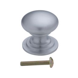 Fingertip Design  Victorian Cupboard Knob Satin Chrome 32mm