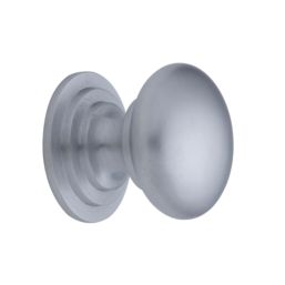 Fingertip Design  Victorian Cupboard Knob Satin Chrome 32mm