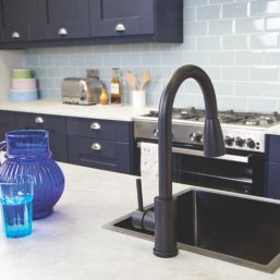 ETAL Luxr  Pull-Out Style Kitchen Mixer Tap Matt Black Finish