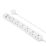Masterplug 13A 6-Gang Unswitched Surge-Protected Extension Lead + 2.1A 2-Outlet Type A & C USB Charger White 2m