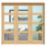 Green & Taylor  3-Door 4-Clear Light Unfinished Oak Wooden Shaker Internal Bi-Fold Door 2060mm x 2133mm