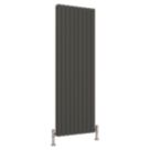 Reina Harley Double 1800mm x 630mm 6241BTU Anthracite Vertical Designer Radiator