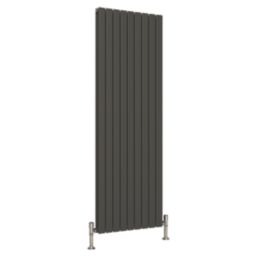Reina Harley Double 1800mm x 630mm 6241BTU Anthracite Vertical Designer Radiator