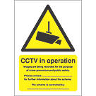 Contact "CCTV in Operation" sign 210mm x 148mm
