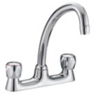 Bristan VAC BDSM C MT Club Deck Mounted Bridge Sink Mixer Chrome
