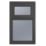 Crystal  Top Opening Obscure Triple-Glazed Casement Anthracite on White uPVC Window 610mm x 1040mm