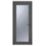 Crystal  Fully Glazed 1-Obscure Light Left-Handed Anthracite Grey uPVC Back Door 2090mm x 890mm