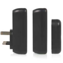 Byron DBY-22354BS Plug-In Wireless Door Chime Pack Black