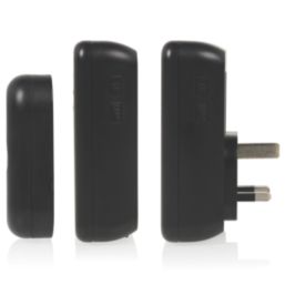 Byron DBY-22354BS Plug-In Wireless Door Chime Pack Black