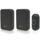 Byron DBY-22354BS Plug-In Wireless Door Chime Pack Black