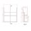 Alaska Bathroom Fitted Furniture Pack RH Vanity with Basin Pearl Grey Matt 1244mm x 355mm x 997mm