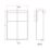 Alaska Bathroom Fitted Furniture Pack RH Vanity with Basin Pearl Grey Matt 1244mm x 355mm x 997mm